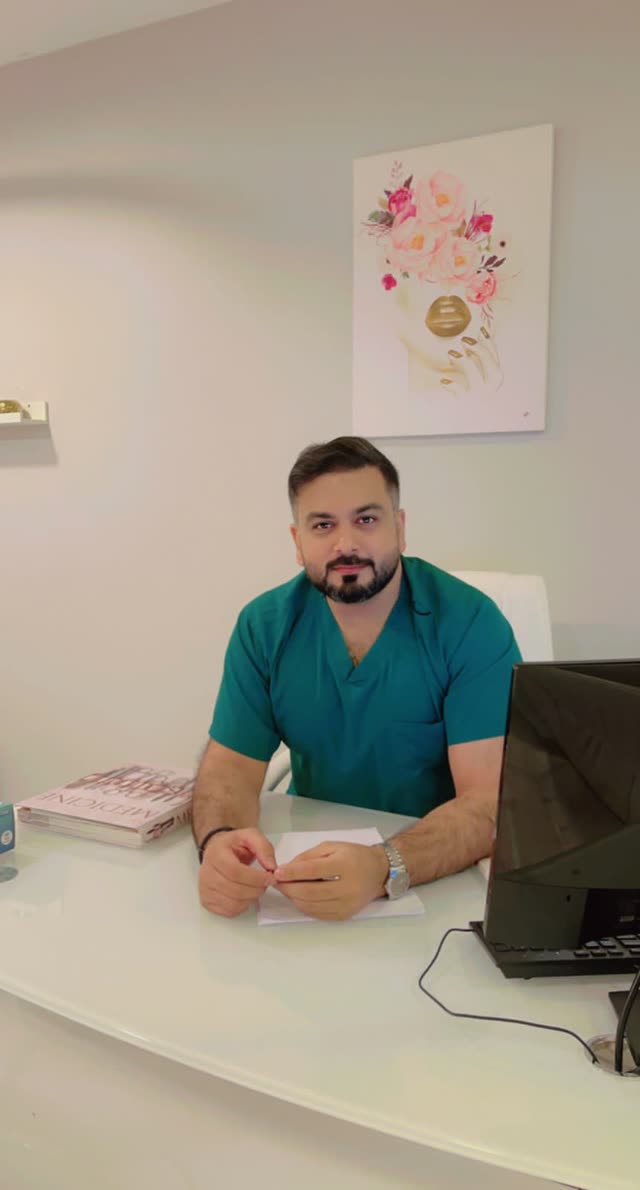Dr. Usman in the consultation room
