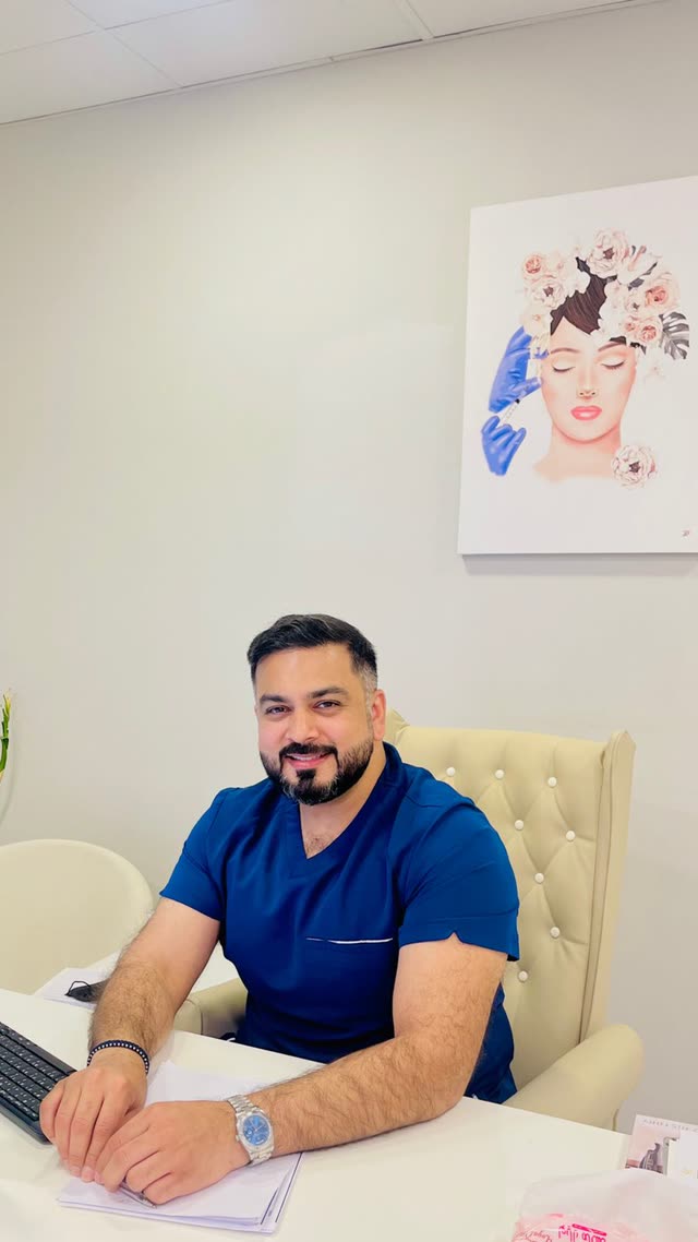 Dr. Usman in the consultation room