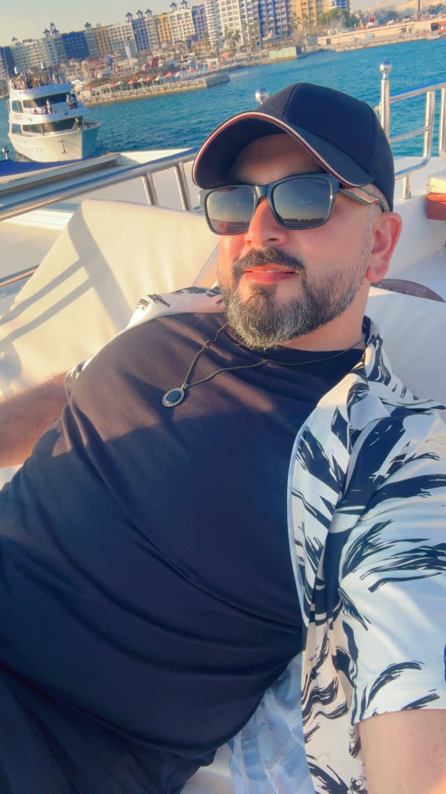Dr. Usman on a yacht